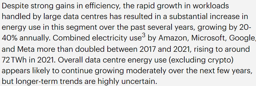photo: energy use in AI data centers